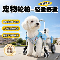 Adjustable Pet Wheelchair for Hind Leg Support - Lightweight Mobility Aid for Dogs and Cats