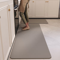 Diatomaceous Earth Soft Bath Mat Quick Dry Non-Slip Absorbent Floor Mat for Bathroom Kitchen