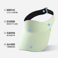 Unisex Summer Sun Visor Hat for Running & Outdoor Sports, Adjustable Topless Sun Protection Cap for Adults & Kids