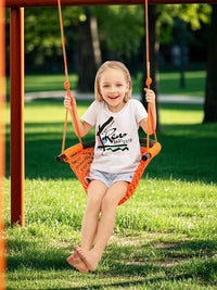 Hand-Woven Indoor/Outdoor Swing Chair for Kids & Adults