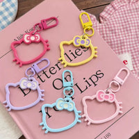 DIY Perler Bead Keychain Accessories with Steel Wire Ring and Lanyard for Crafts