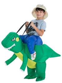 Kids Inflatable Ride-On Dinosaur Costume for Festivals and Parties