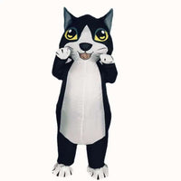 Halloween Inflatable Cat Costume for Adults - Black Cat / Orange Cat