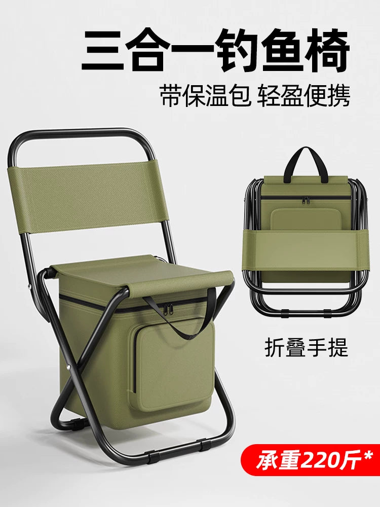 Portable Ultralight Folding Fishing Chair Outdoor Stool for Wild Fishing