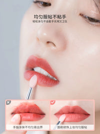 Gudi Portable Silicone Lip Brush with Cap for Lip Mask, Balm, and Lipstick Application