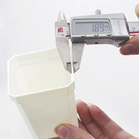 Thickened White Square Plastic Succulent Planter Pot for Seedlings and Cuttings