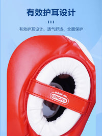 Boxing Headgear with Face Mask for Adults and Kids, Muay Thai Taekwondo Training Head Protector