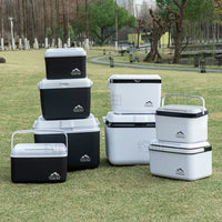 Portable Insulated Cooler Box for Commercial Use, Camping, Car Travel, Food Grade Outdoor Ice Bucket with Handle