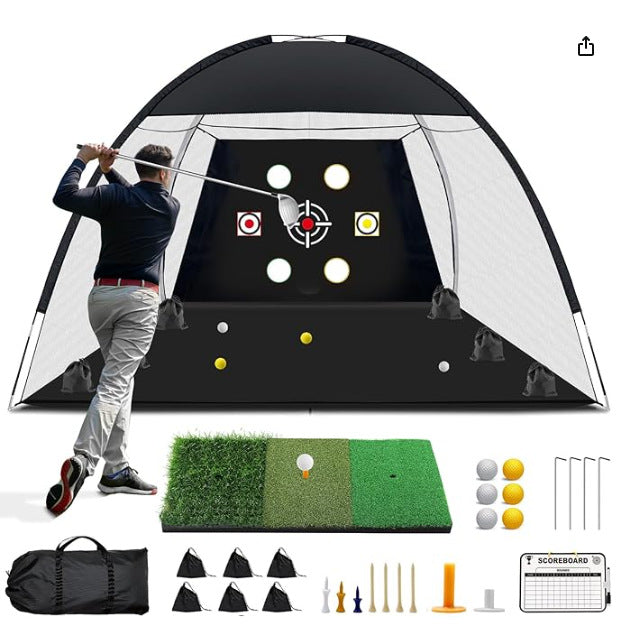 Indoor Golf Practice Net Chipping Training Cage