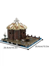 XLmocs Viking Tribe Storage Hut Building Blocks Set, 1150 Pieces