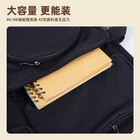 Art Portfolio Bag 4K Thickened Multifunctional Zipper Backpack for Sketching and Art Exams
