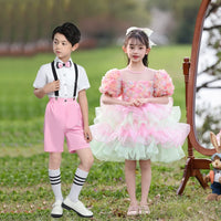 Girls' Princess Performance Dress for Kindergarten Dance & Chorus