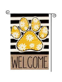 Spring Garden Flag Outdoor Yard Decoration Linen Flag