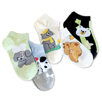Women's Silicone Non-Slip No-Show Socks, Breathable Mesh Cartoon Ankle Socks for Summer
