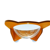 NC Glass Suction Cup Cat Hammock Space Capsule Wall-Mounted Transparent Acrylic Cat Bed Scratching Board