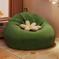 Corduroy Bean Bag Chair Cover, Large Single Sofa Slipcover, Washable & Removable
