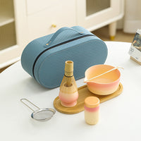 Japanese Matcha Tea Ceremony Set with Whisk and Bowl