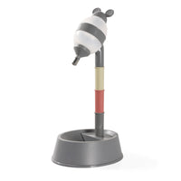 Pet Water Dispenser Bowl with Roller Ball for Dogs and Cats, Elevated Feeder