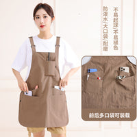 Reversible Water-Resistant Breathable Apron for Baking, Gardening, and Catering