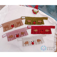 Christmas Reindeer Pet Scarf Collar for Cats and Dogs