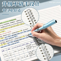 Transparent Loose-Leaf Notebook B5/A5 Detachable Grid/Lined Pages for Students