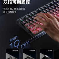 V102 Wireless Bluetooth Keyboard and Mouse Combo with Mechanical Feel, Silent Gaming, and Office Compatibility