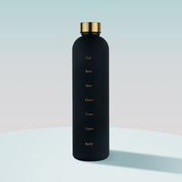 Fashionable 1000ml Simple Space Cup PC Single Color with Time Scale Portable Water Bottle