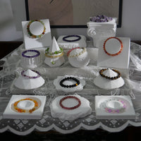 Plaster Jewelry Display Stand for Bracelets, Bangles, and Crystal Collections