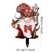 Christmas Gnome Garden Stake Decoration for Lawn and Yard