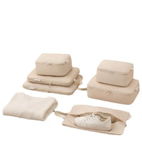Travel Storage Bags for Clothes, Compression Packing Cubes for Luggage, Portable Organizer Set for Travel and Business Trips