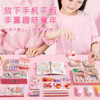 Girls' Journaling & Guka Craft Kit - Diary, Stickers, Guka Cards, and Stationery Gift Set