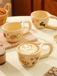 Ceramic Dessert & Fruit Bowl Set with Decorative Patterns