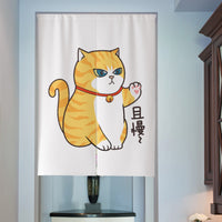 Nordic Insulated Cotton Linen Doorway Curtain for Kitchen Bathroom Windows
