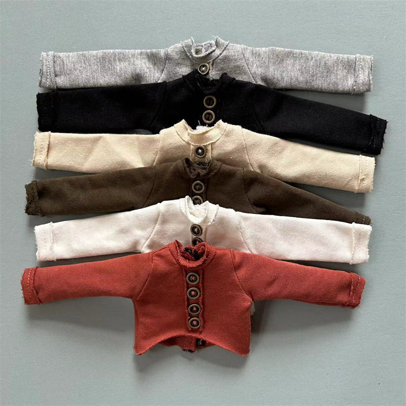Blythe OB22 OB24 Doll Clothes Set - Top and Distressed Jeans