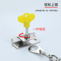 Stainless Steel Window Restrictor Lock for Child Safety and Anti-Theft, No-Drill Installation