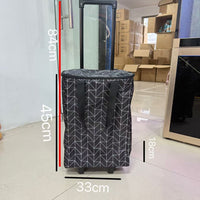 Extra Large Capacity Insulated Shopping Cart with Zipper for Groceries, Deliveries, and Picnics