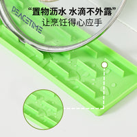 Narrow Seam Pot Lid Storage Mat Household Multi-functional Countertop Placement Mat Non-slip Draining Stove Spatula Kitchen Rack