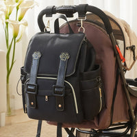 Large Capacity Diaper Bag with Insulated Bottle Compartment, Stroller Attachable