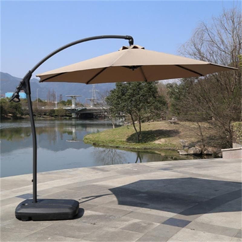 Outdoor Patio Umbrella with Center Pole, Large Sunshade for Garden, Commercial Use
