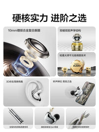 Tangmai Lingxiao Type-C Wired In-Ear HiFi Earphones for Gaming and Music