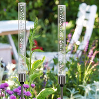 Solar Acrylic Bubble Column RGB Garden Landscape Light