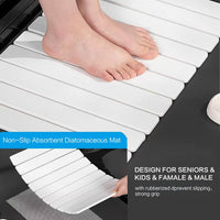 Diatomaceous Earth Absorbent Non-Slip Bath Mat for Entryway and Bathroom