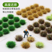 Miniature Static Grass Tufts for Diorama Model Scenery and DIY Crafts