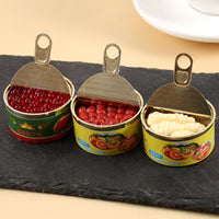 Miniature Canned Food Model Keychain / Charm for DIY Crafts