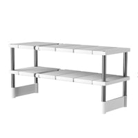 Expandable Under-Sink Organizer Rack for Kitchen Cabinets, Multi-functional Storage Shelf