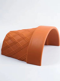 Terracotta Reptile Hideout Cave with Basking Platform for Turtles, Lizards, and Fish Tanks