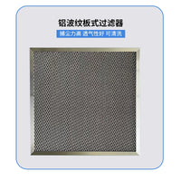 304 Stainless Steel Plate Demister Filter for Range Hoods, Washable Corrugated Mesh