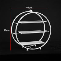European Style White Iron Art Dessert Display Stand Cake Tray Afternoon Tea Pastry Rack