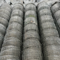 Galvanized Livestock Fence Netting for Cattle, Sheep, and Pigs - Farm Enclosure and Protection