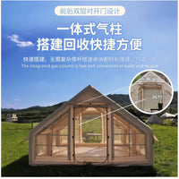Portable 300D Inflatable Camping Tent for Outdoor Overnight Stays, Rainproof & Sun Protection, Easy Setup